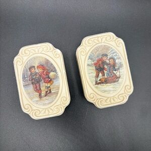 Vintage‎ Avon 1977 Winter Frolics Soap Christmas's Victorian Children at Play